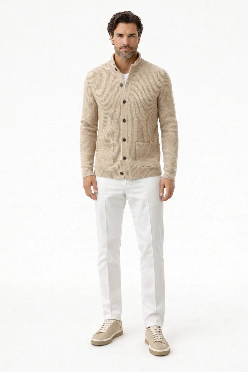 Nombre Beige Knit Vest