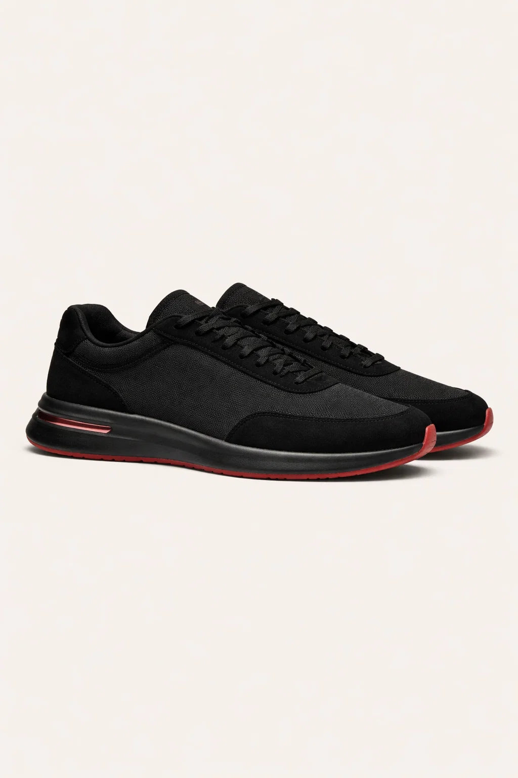 Giuliano Suede City Sneaker Black
