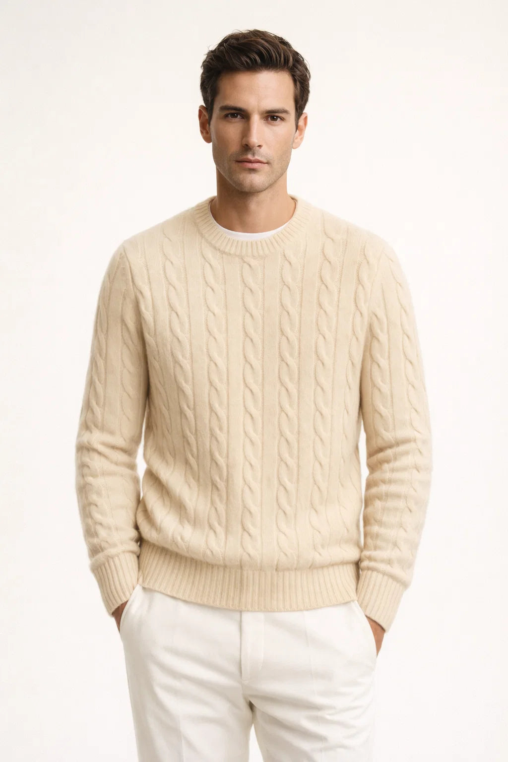 Cortona Cashmere Knit Beige
