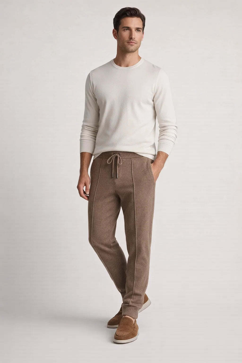 Sartore Cashmere Trousers Brown
