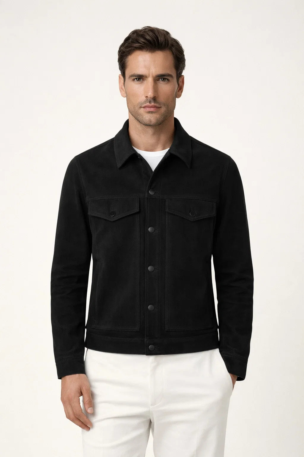 Light Black Suede Jacket