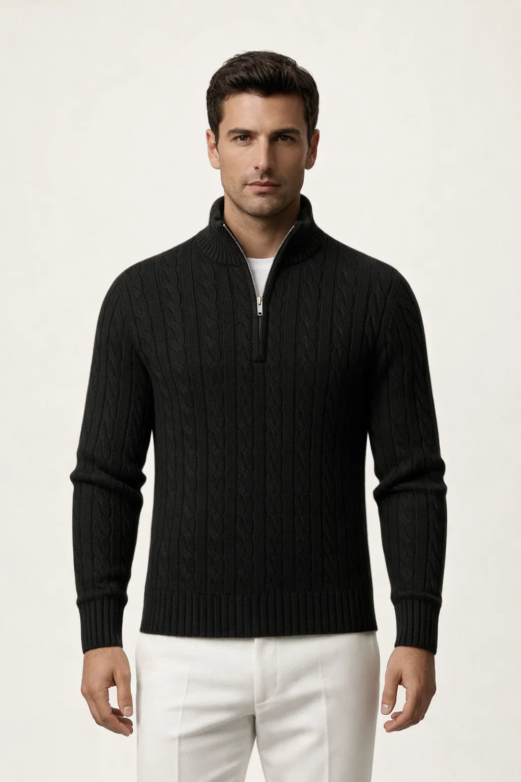 Sero Cable Knit Black