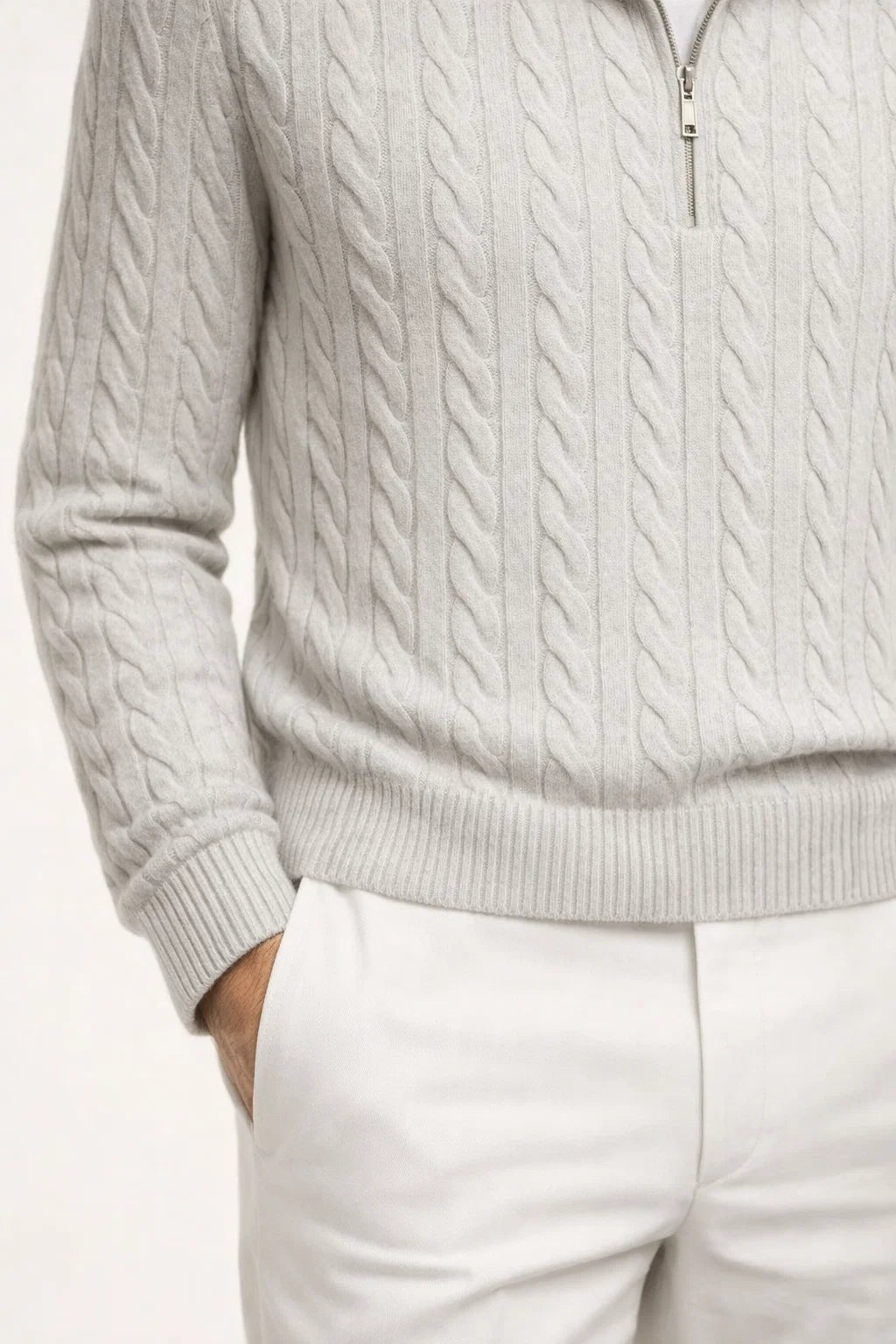 Sero Zip Knit Grey