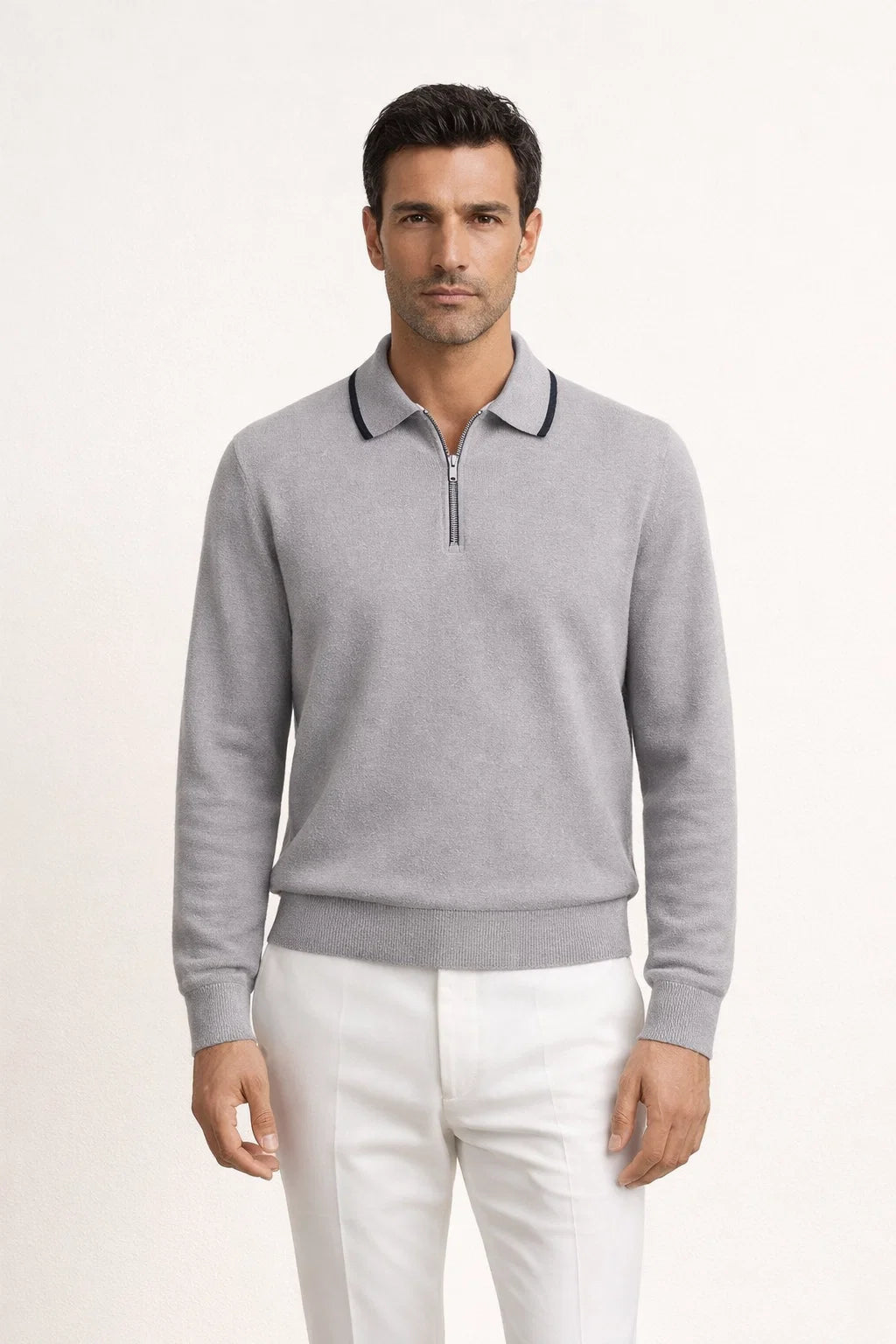 Extrafine Grey City Polo