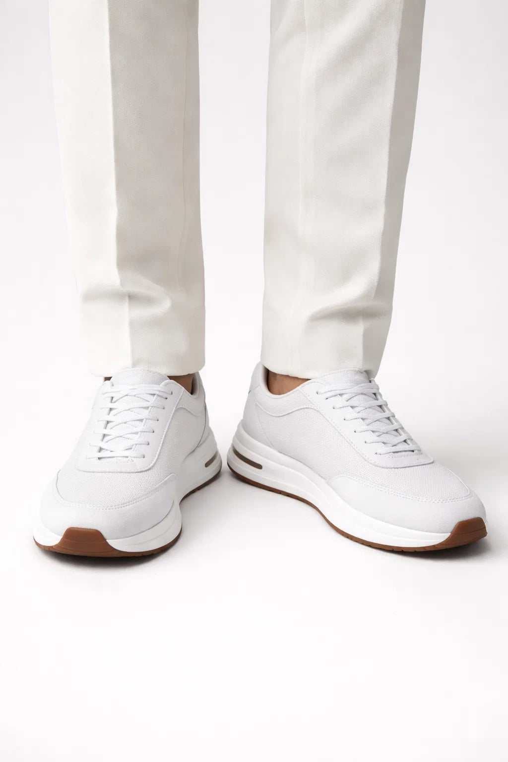 Giuliano Suede City Sneaker White