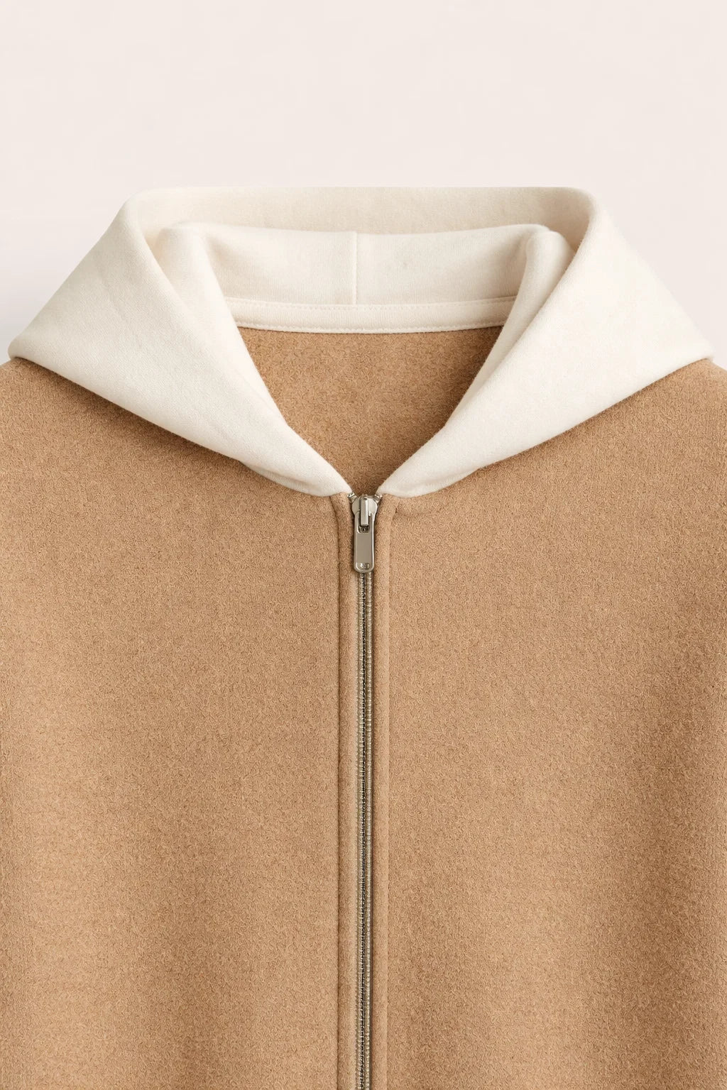 Luca Zip Up Sweater Camel